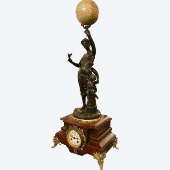 Clock "La Terre" by Charles Anfrie and G Bertaux