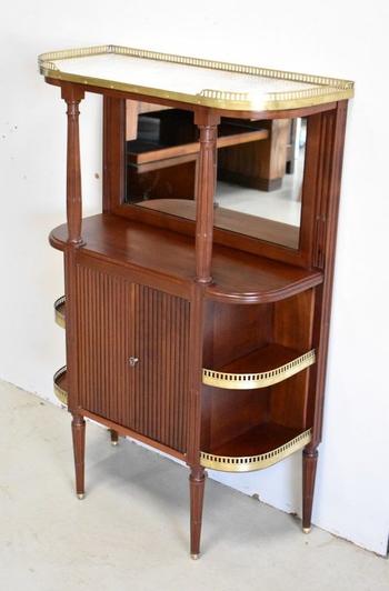 Small Entrance Cabinet in Solid Mahogany, Louis XVI style - 1st part, 19th century