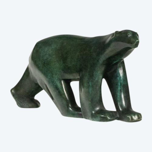 François Pompon. „Weißer Bär“, Bronze, Druck von 2006.