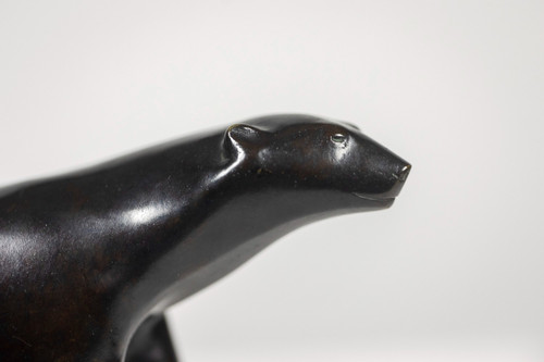 François Pompon. „Weißer Bär“, Bronze, Druck von 2006.