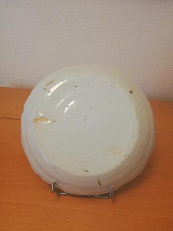 Earthenware plate: Nevers 18th century.