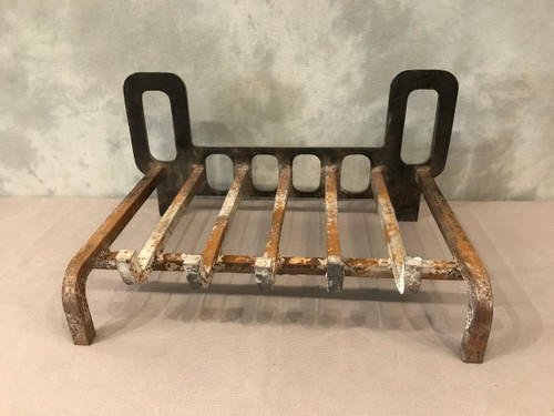 Beautiful chrome interior fireplace grill circa 1970
