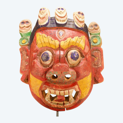 Masque Cham Mahakala Tibet / Népal
