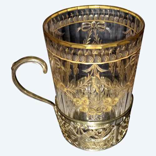 Tasse à thé vermeil argent massif Bouin Taburet