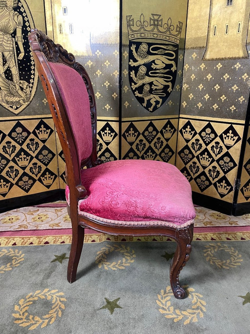 Chauffeuse époque Napoléon III Acajou