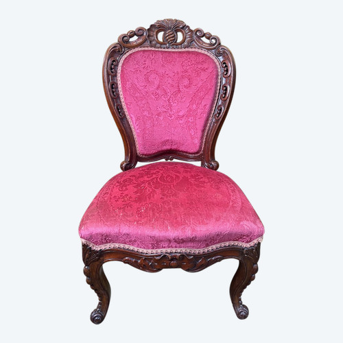 Chauffeuse époque Napoléon III Acajou