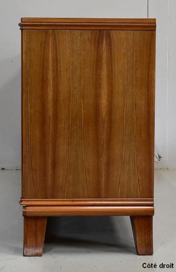 Credenza in noce, gusto J. Leleu - Metà del XX secolo