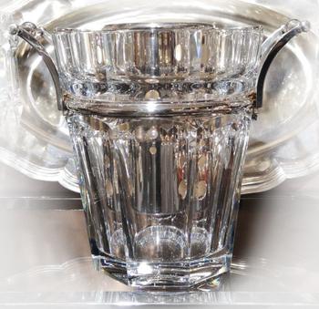 Seau à champagne /rafraichir en cristal modèle Harcourt signé Baccarat