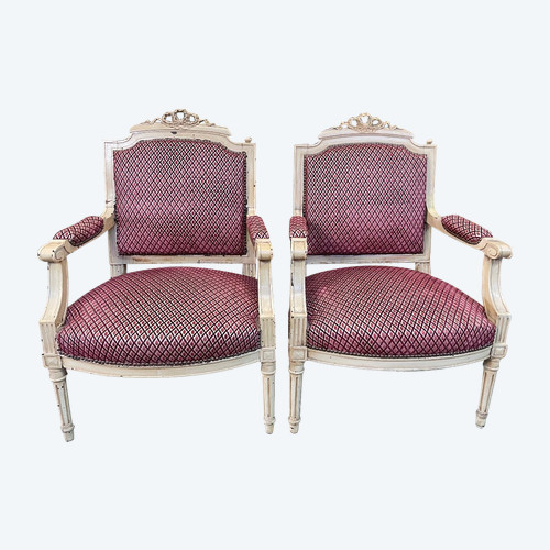 Paire De Fauteuils De Style Louis XVI