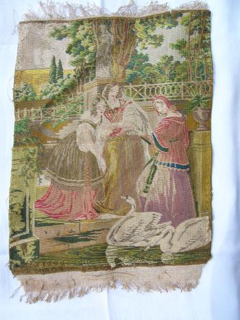 Periodo di restauro degli arazzi ricamati ad ago