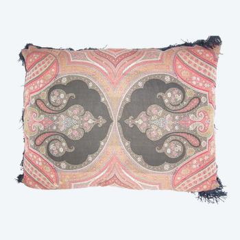 Cuscino e passamaneria in cashmere del XIX secolo
