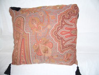 19th century cashmere cushion