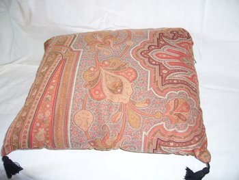 19th century cashmere cushion