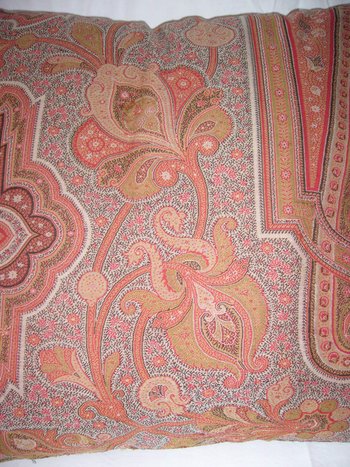 19th century cashmere cushion