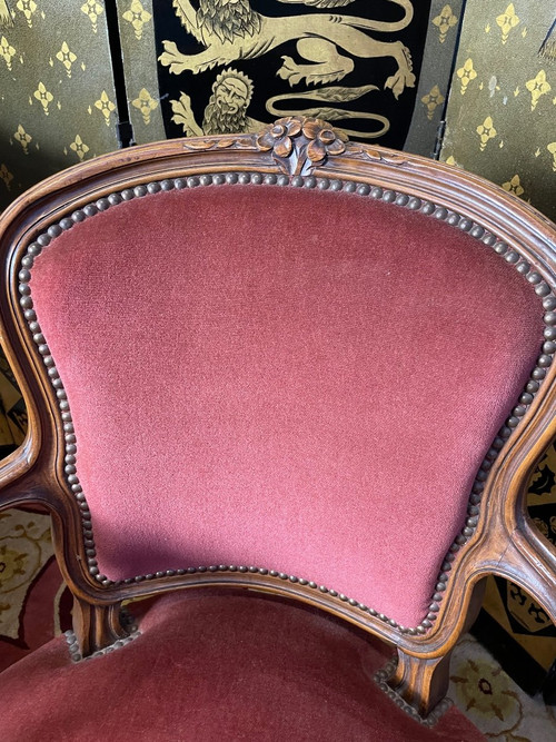 Pair De Fauteuils Cabriolets De Style Louis XV