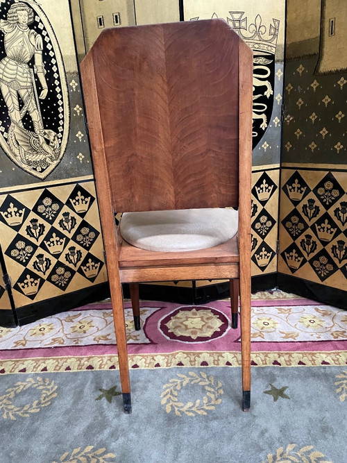 Suite Von 6 Stühlen Art Deco Epoche