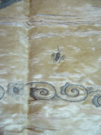 Chinesische gestickte Wandbehang des 19. Jahrhunderts