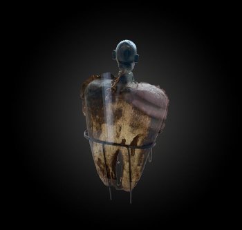 SOUFFLET de FORGE à visage ANTHROPOMORPHE  Nigéria Première moitié du XXème siècle 