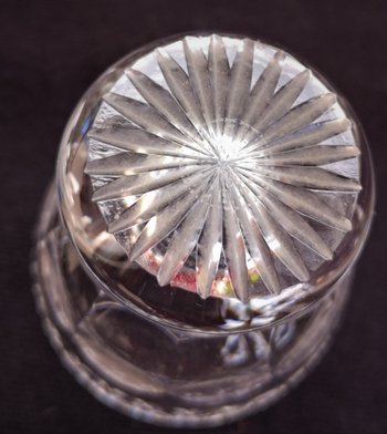 Service à liqueur modèle "Trianon" en cristal Saint-Louis (1 carafe + 8 verres)