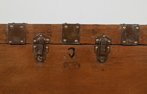Baule marino in teak massiccio – Fine XIX secolo