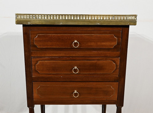 Petite Table de Salon Chiffonnière en Acajou, époque Louis XVI – XVIIIe