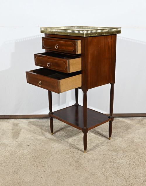 Petite Table de Salon Chiffonnière en Acajou, époque Louis XVI – XVIIIe