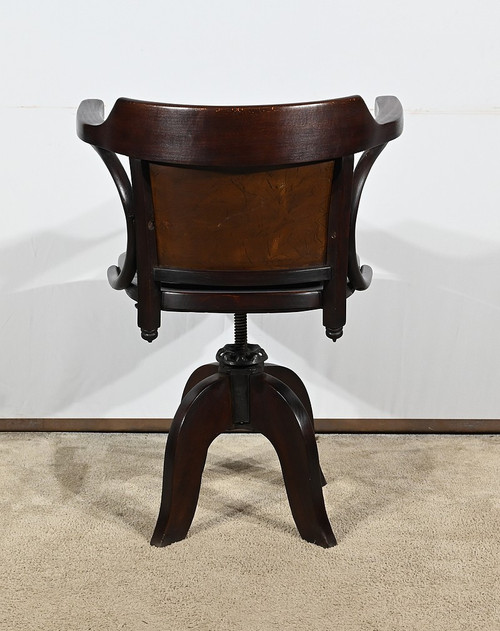 Fauteuil de Bureau Pivotant, en Hêtre teinté – 1940