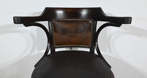 Fauteuil de Bureau Pivotant, en Hêtre teinté – 1940