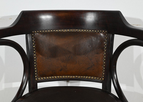 Fauteuil de Bureau Pivotant, en Hêtre teinté – 1940