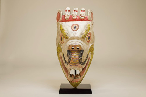 Tibetan Cham mask, snow tiger