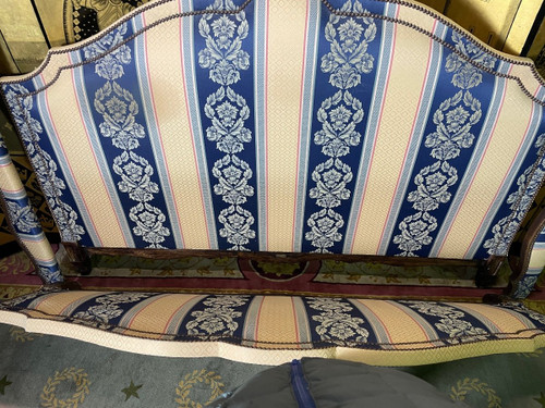 Letto imbottito in stile Luigi XV