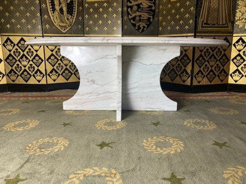 Table Basse Ovale En Marbre De Carrare
