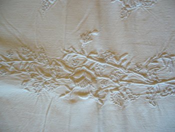 Old embroidered sheet