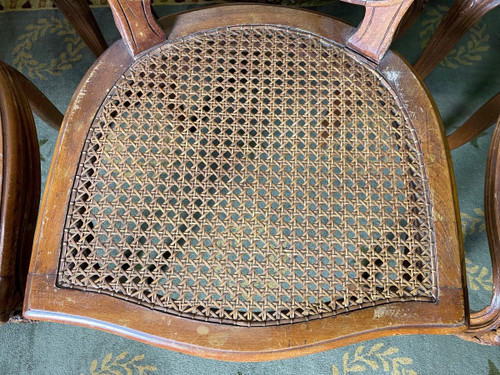Suite Of 6 Louis XV Style Cane Chairs