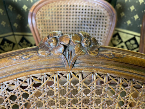 Suite Of 6 Louis XV Style Cane Chairs