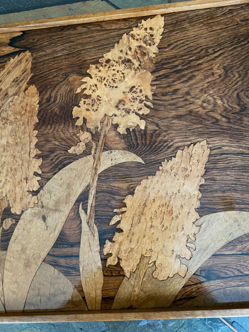 Rectangular marquetry top