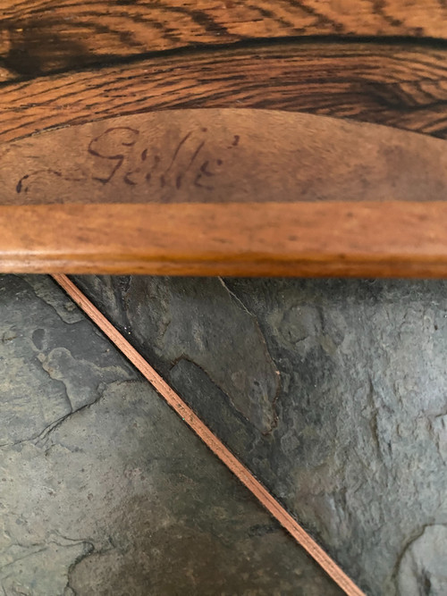 Rectangular marquetry top