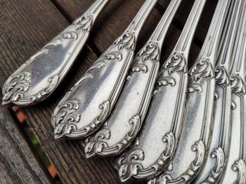 12 solid silver table cutlery neck brace Léon LAPAR & Fouquet Lapar (Tétard Successeur) late 19th century