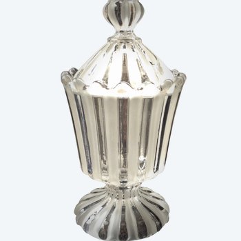 Kristall Senfschale signiert BACCARAT Art Deco