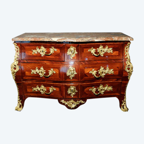 Tomb chest of drawers stamped by François Fleury - Louis XV period