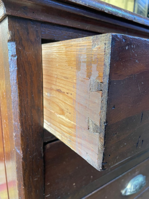 Commode - Meuble De Métier En Sapin 1900