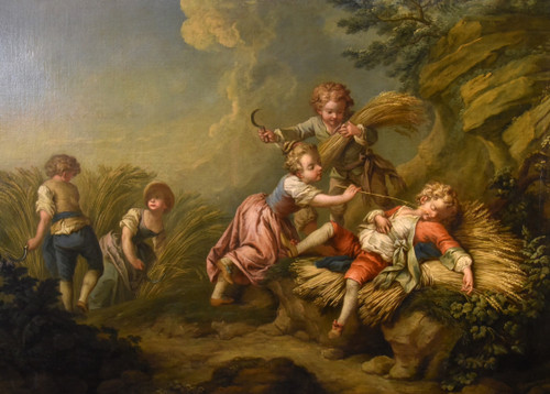 Étienne Jeaurat (Vermenton 1699 – Versailles 1789), Gioco di fanciulli come allegoria dell'estate