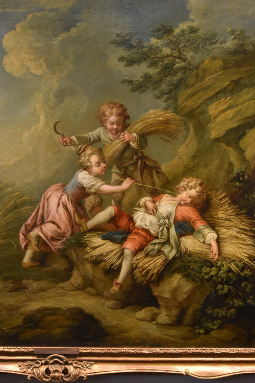 Étienne Jeaurat (Vermenton 1699 – Versailles 1789), Gioco di fanciulli come allegoria dell'estate