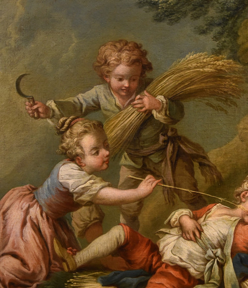 Étienne Jeaurat (Vermenton 1699 – Versailles 1789), Gioco di fanciulli come allegoria dell'estate
