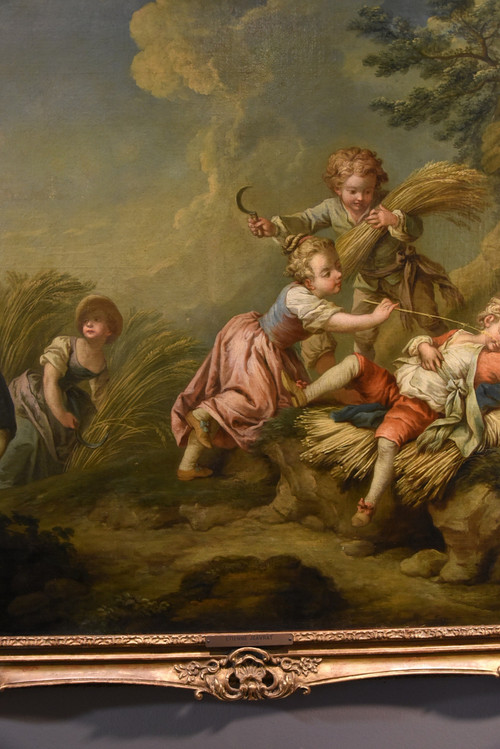 Étienne Jeaurat (Vermenton 1699 – Versailles 1789), Gioco di fanciulli come allegoria dell'estate