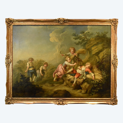 Étienne Jeaurat (Vermenton 1699 – Versailles 1789), Gioco di fanciulli come allegoria dell'estate