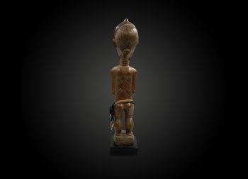 STATUETTE ANTHROPOMORPHE Culture Baoulé, Côte d'Ivoire Première moitié du XXème siècle 