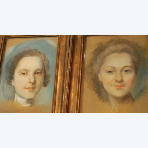 Pair Of XVIII Style Pastels