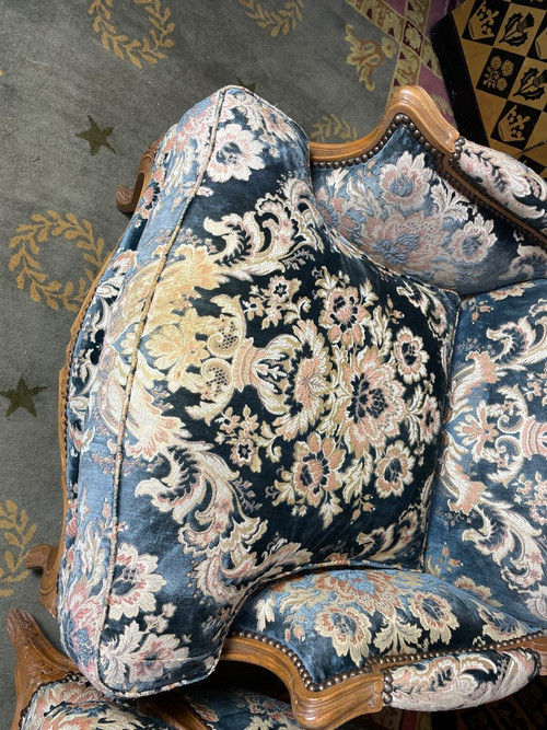 Paire De Bergères De Style Louis XV