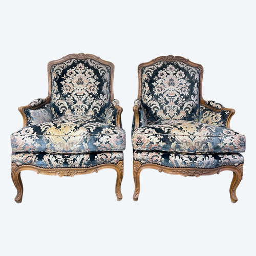 Paire De Bergères De Style Louis XV